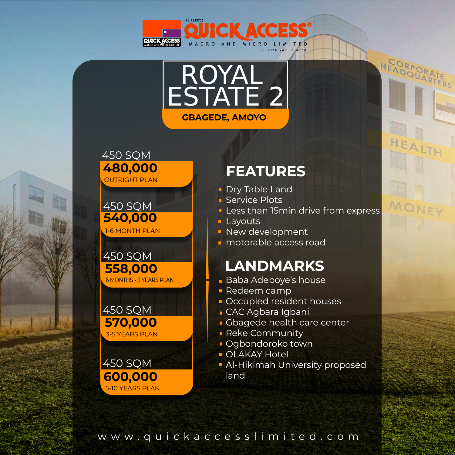 Royal Estate 2 Plot 119 (450 SQM)